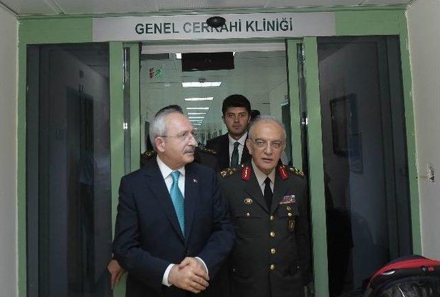 Chp Genel Başkanı Kılıçdaroğlu, Yaralıları Ziyaret Etti