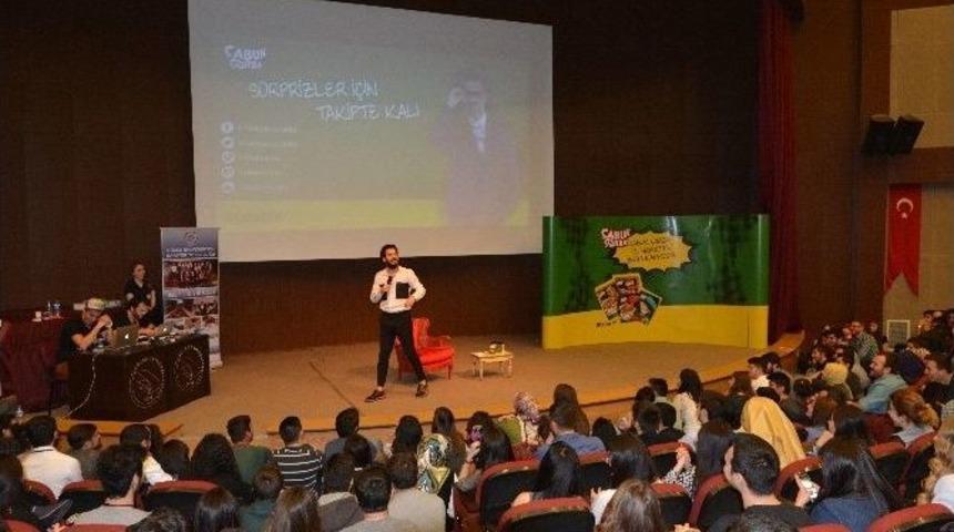 &Uuml;nl&uuml; Komedyen Hayrettin Karaoğuz &Ouml;ğrencilerle Buluştu