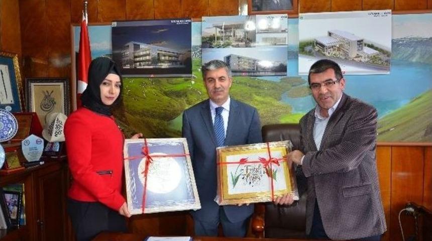 Tatvan Gen&ccedil;lik Merkezi Kursiyerlerinden Başkan Aksoy&rsquo;a Ziyaret