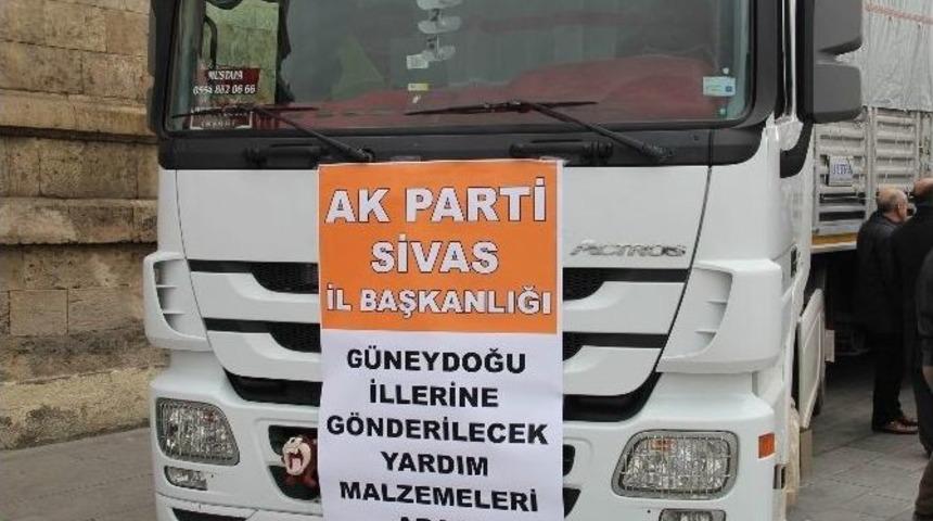 Sivas&rsquo;tan Ter&ouml;r Mağduru Ailelere Yardım Eli