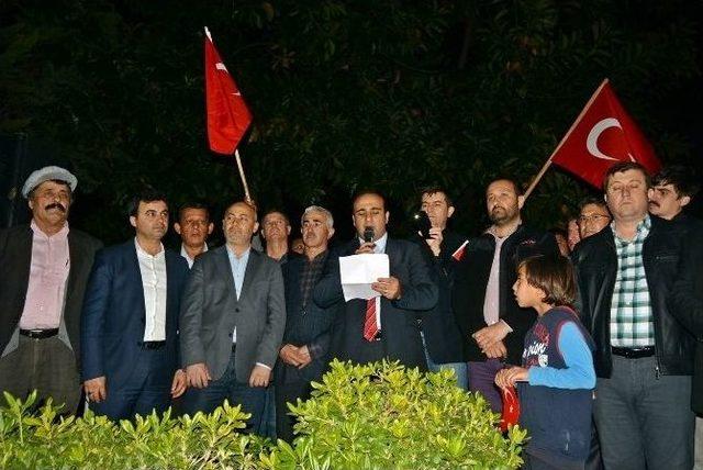 Demre’de Teröre Lanet Yürüyüşü Düzenlendi