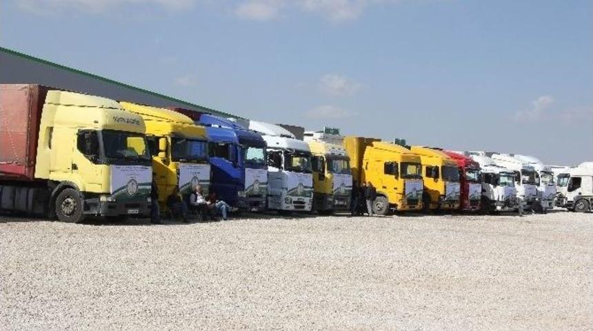 22 Tır&rsquo;lık İnsani Yardım Malzemesi Suriye&rsquo;ye Uğurlandı.