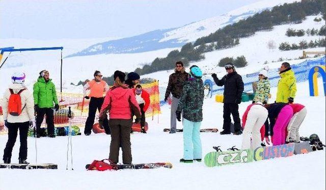 Palandöken’de Hafta Sonu Yoğunluğu