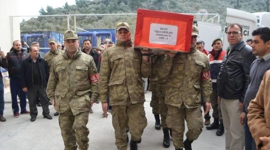 Şehidin Naaşı Memleketi S&ouml;ke&rsquo;ye Geldi