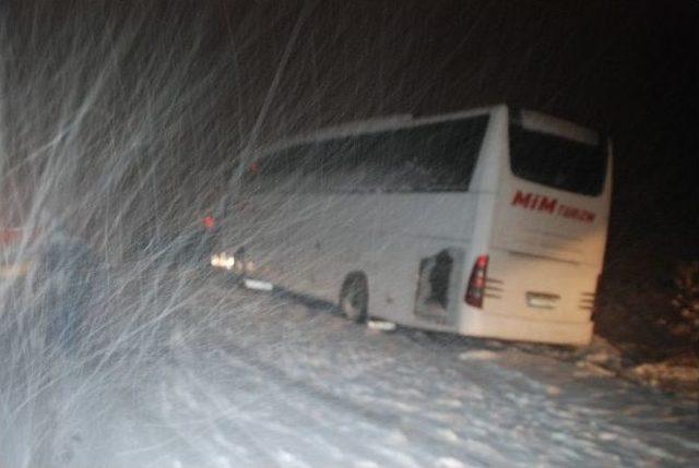 Tokat-sivas Karayolu Kar Yağışı Nedeniyle Ulaşıma Kapandı