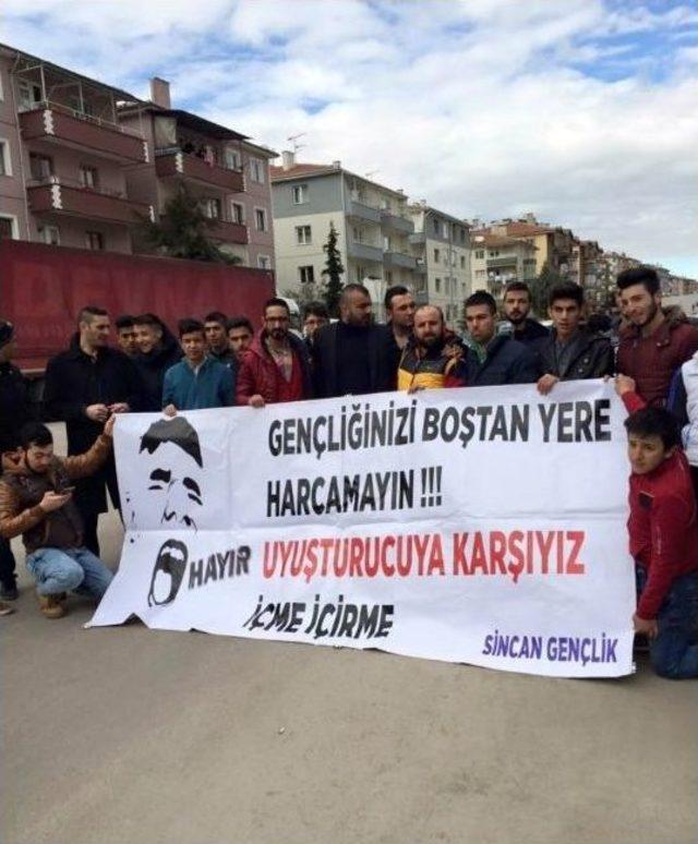 Sincan’da Uyuşturucuya Tepki Yürüyüşü