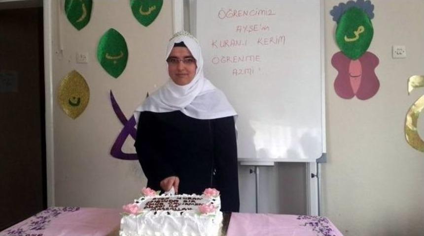 İşitme Engelli Kur&rsquo;an Kursu &Ouml;ğrencisi Ta&ccedil;landırıldı