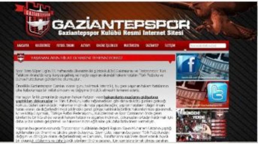 Gaziantepspor&rsquo;dan, Hakem Hatalarına Tepki