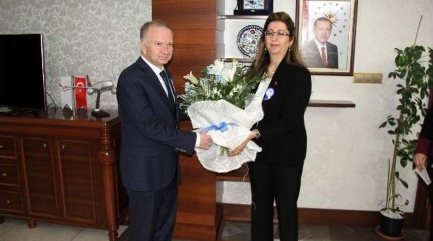 Vergi Haftası Nedeniyle Defterdar Ercoşman, Vali Ceylan&rsquo;ı Ziyaret Etti