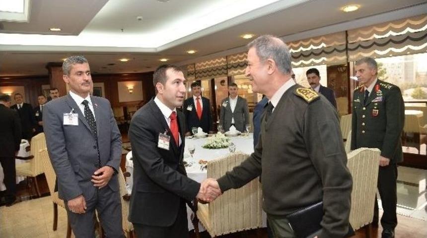 K&ouml;y Korucularından Genelkurmay Başkanı Orgeneral Akar&rsquo;a Ziyaret