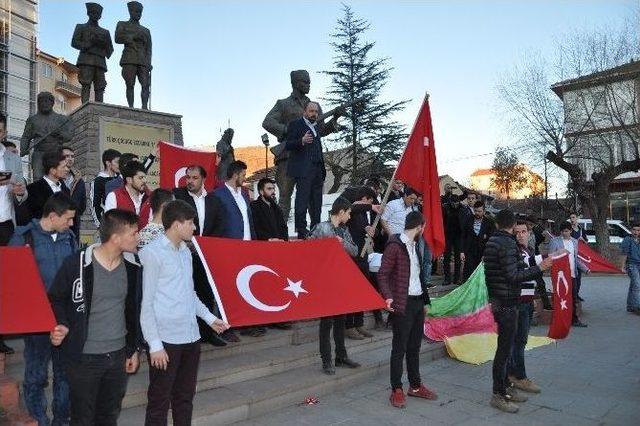 Bozüyük’te Ülkücü Gençler Terörü Lanetledi