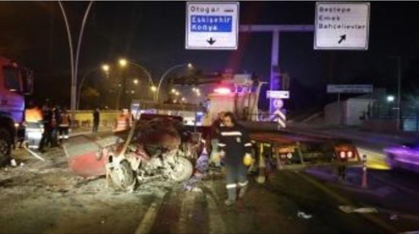 Başkent&rsquo;te Trafik Kazası: 1 &Ouml;l&uuml;