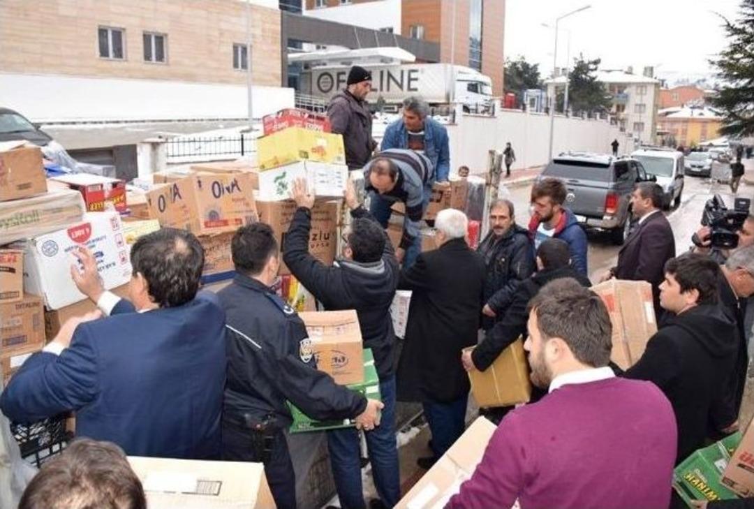 Tokat&rsquo;tan Şırnak&rsquo;taki G&uuml;venlik G&uuml;&ccedil;lerine Bir Kamyon &ldquo;y&ouml;resel Kumanya&rdquo;