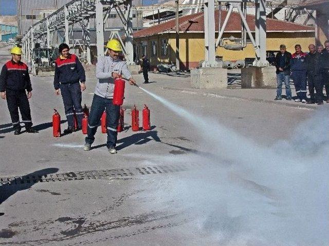 Eti Maden Kırka Bor İşletmesi’nde Yangın Ve Deprem Tatbikatları