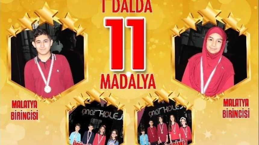 Malatya &Ccedil;ınar Koleji &Ouml;ğrencileri, Modern Pentatlon Yarışmasında Dereceye Girdi