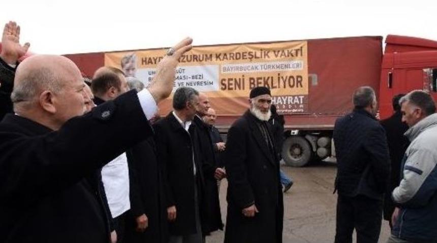 Erzurum&rsquo;dan T&uuml;rkmenlere Yardım Eli