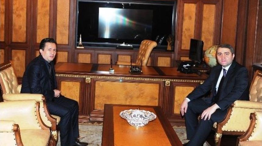 Ak Parti İl Başkanı Selim Temurci, Başkan Yazıcı&rsquo;yı Ziyaret Etti