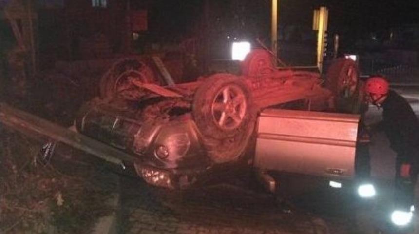 Bolu&rsquo;da Trafik Kazası: 3 Yaralı