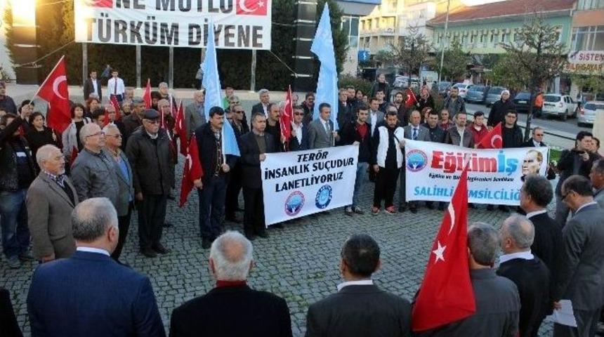 Salihli Ter&ouml;re Tepkisiz Kalmadı