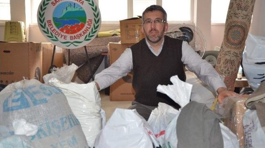 Sarıcakaya&rsquo;da T&uuml;rkmenlere Yardım Kampanyası Devam Ediyor