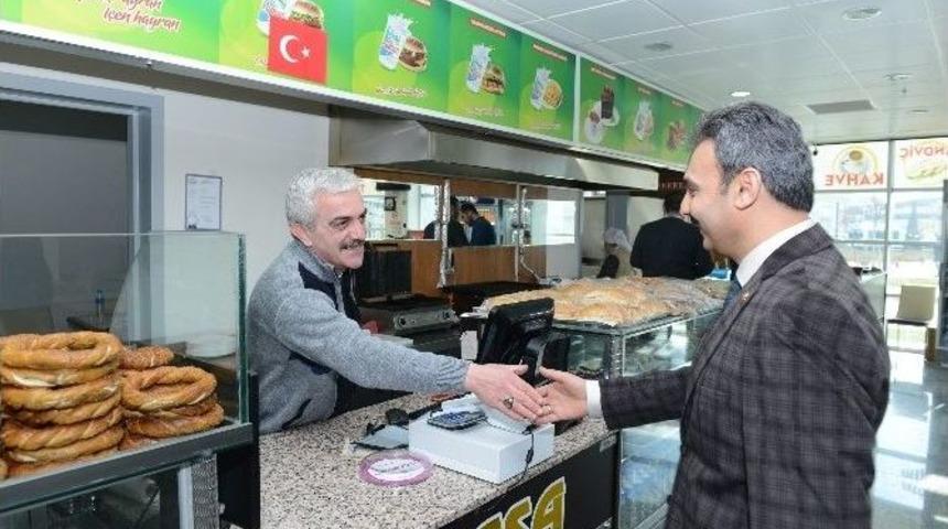 Başkan K&uuml;lc&uuml; Terminal Esnafını Ziyaret Etti