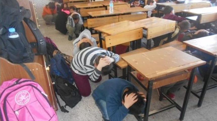 Afad&rsquo;dan &Ouml;ğrencilere Tatbikat