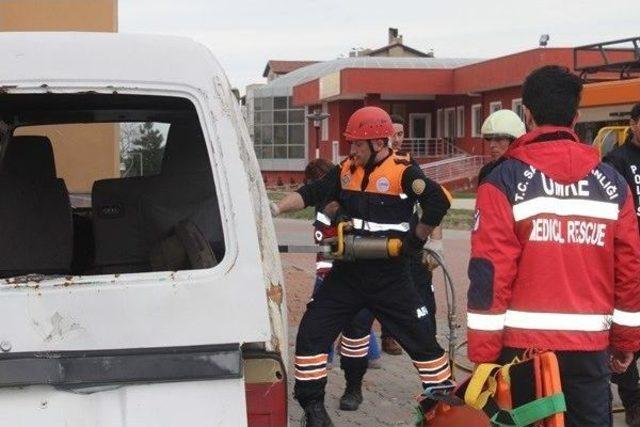 Cide’de Gerçeğini Aratmayan Tatbikat