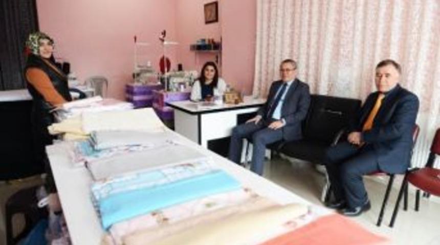 Vali Deniz, Kosgeb Desteği İle Kurulan İşletmeleri Ziyaret Etti