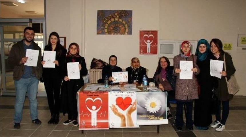 &Ouml;ğrencilerden Organ Bağışına Yoğun İlgi