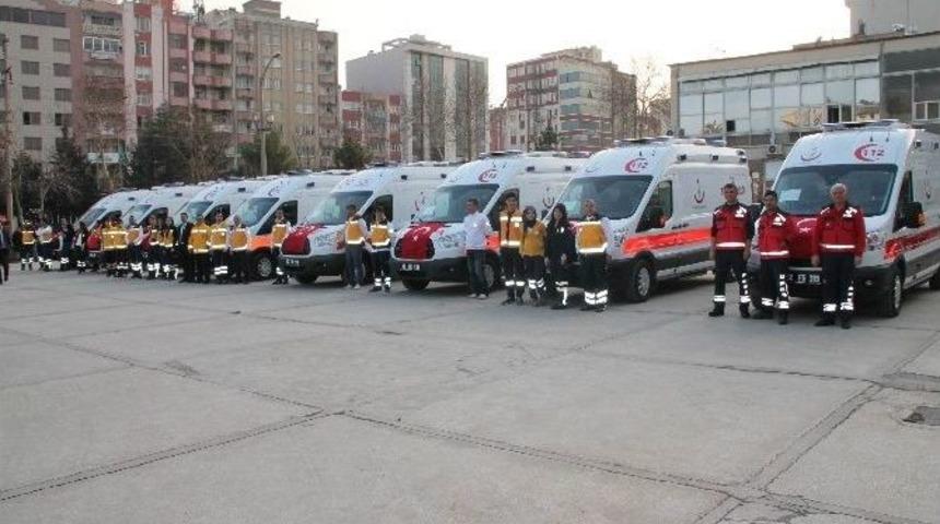 Adıyaman&rsquo;da 8 Yeni Ambulans Hizmete Girdi