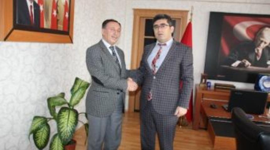 İş-kur M&uuml;d&uuml;r&uuml; Taylan&rsquo;dan Kaymakam &Ccedil;etin&rsquo;e Ziyaret