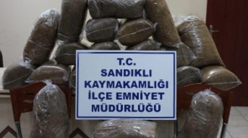 Sandıklı&rsquo;da 110 Kilo Ka&ccedil;ak T&uuml;t&uuml;n Ele Ge&ccedil;irildi