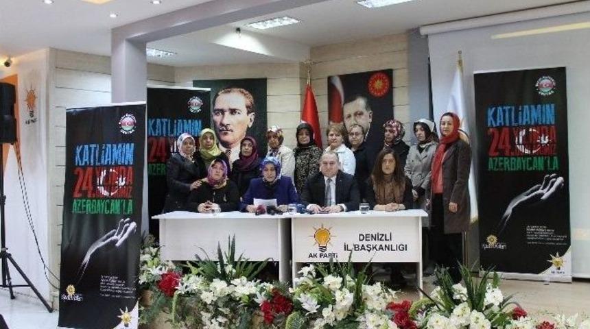 Ak Partili Kadınlar Hocalı Katliamını Kınadı
