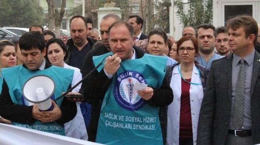 Tekirdağ Sağlık-sen&rsquo;den D&ouml;ner Sermaye Eylemi