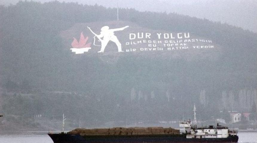 Rus Askeri Kargo Gemisi &Ccedil;anakkale Boğazı&rsquo;ndan Ge&ccedil;ti