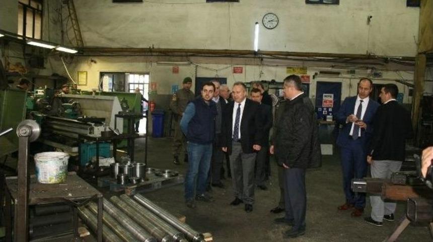 Vali Ali Fidan Sanayi Kuruluşlarına Ziyaret Etti