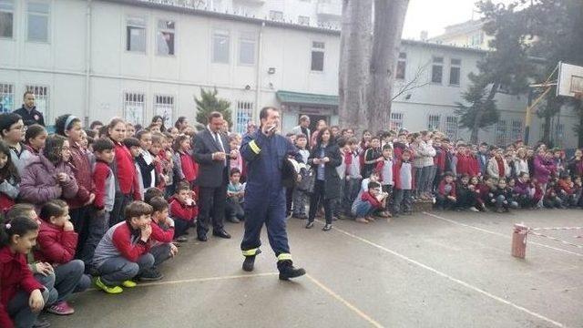 Okulda Yangın Tatbikatı