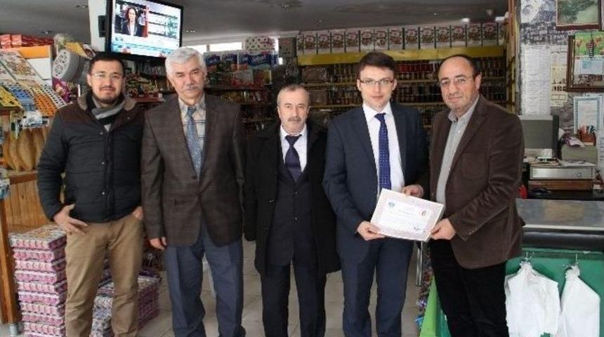 Yığılcalı Esnafa Onur Belgesi