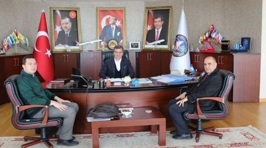 Belediye Başkanı C&uuml;neyt Yemeniciye Ziyaretler S&uuml;r&uuml;yor