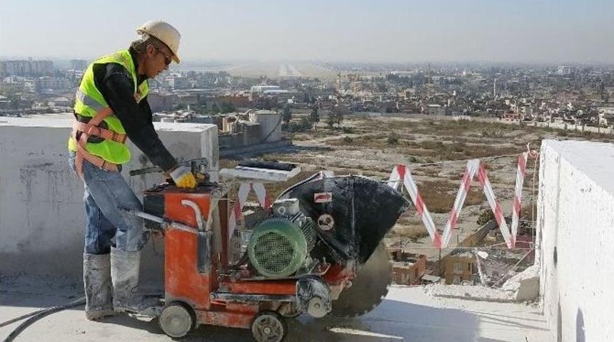 Dev Testereler Beton Blokları Peynir Gibi Doğradı