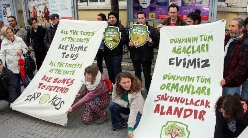 Fransa Konsolosluğu Önünde Havalimanı Eylemi