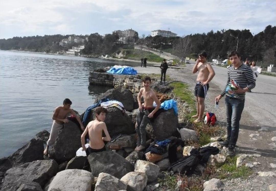 Sinop&rsquo;ta Şubat Ayında Deniz Keyfi