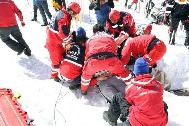 Palandöken’de Çığ Tatbikatı