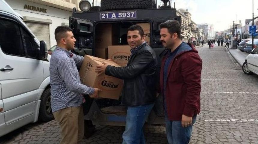 Moral Hediyeleri Sur&rsquo;daki G&uuml;venlik G&uuml;&ccedil;lerine Ulaştı