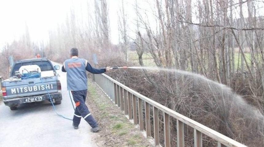 Beyşehir&rsquo;de Larva M&uuml;cadelesi Hız Kazandı