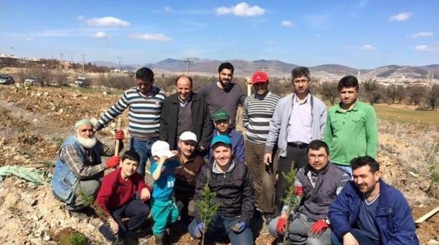 H&uuml;y&uuml;k&rsquo;te Muhtarlıktan Ağa&ccedil; Dikme Kampanyası