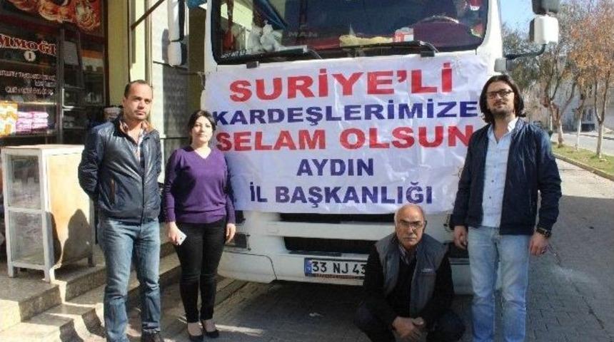 Ak Parti Yardım Tırı Kilis&rsquo;e Ulaştı