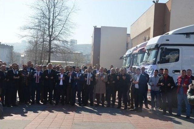 Fatsa’dan Bayır Bucak Türkmenlerine 3 Tır Gıda Yardımı