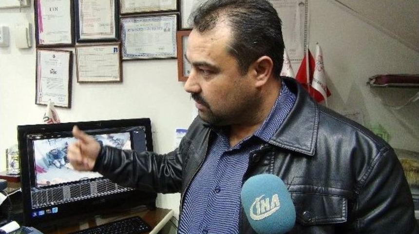 Gaziantep&rsquo;te Bağış Kutusunun &Ccedil;alınma Anı G&uuml;venlik Kamerasında