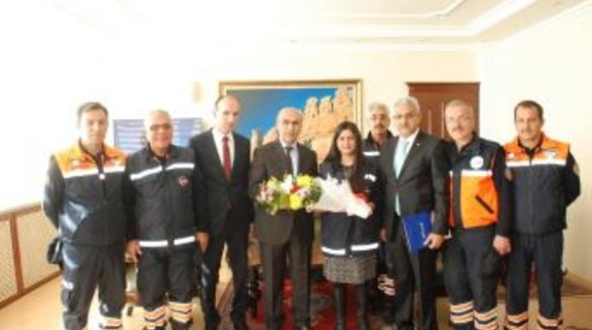 Afad Personelinden Vali Demirtaş&rsquo;a Ziyaret